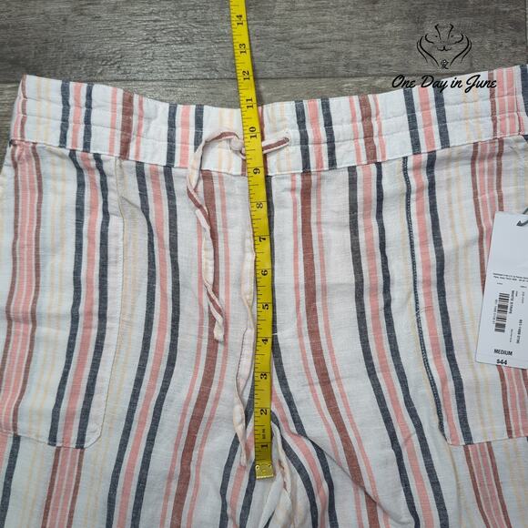 Liz Claiborne Linen Crop Pants Size M - Picture 4 of 6